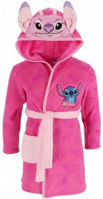 Dievčenský coral fleece župan s kapucňou Lilo &amp; Stitch - Angel, 98 / 104