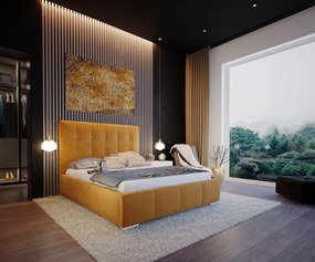 Čalúnená manželská posteľ ALBERT s úložným priestorom 160 x 200 cm Veľkosť: 180 x 200 cm