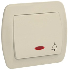 AD1L spínač zvončeka podsvietený béžový