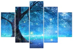 Obraz - Mystický les (150x105 cm)