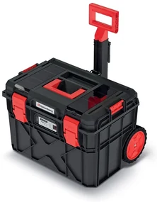 Kufor s kolieskami A, 40 cm, organizér, čierna