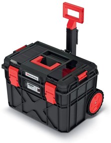 Kufor s kolieskami A, 40 cm, organizér, čierna
