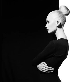 Fototapeta - Žena á la jin a jang (147x102 cm)