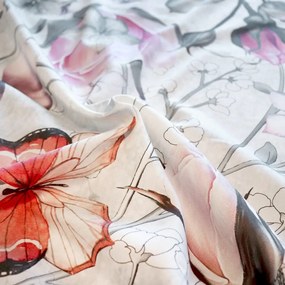 Bierbaum obliečka bavlnený satén 5205D Roses - 140x200 / 70x90 cm