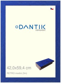 DANTIK rám na obraz 42x59,4 | RETRO modrá (Plexi Čiré)