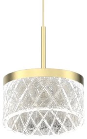 LED Luster na lanku ELEGANCE LED/9W/230V pr. 15 cm zlatá