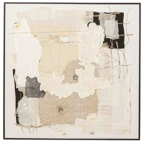 Arty Collage obraz béžový 120x120 cm