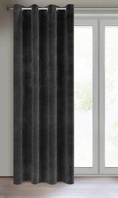 ZATEMŇOVACÍ ZÁVES NA KRÚŽKOCH RIA 140X250 CM ČIERNA