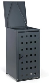 Prístrešok na popolnicu do objemu 120 l, 114 x 57 x 62,3 cm, sivá