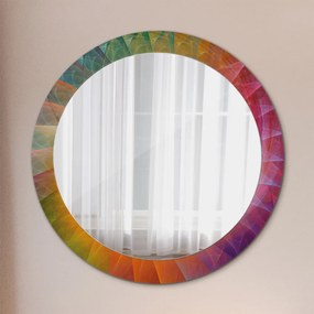 Okrúhle ozdobné zrkadlo na stenu Hypnotická špirála fi 80 cm