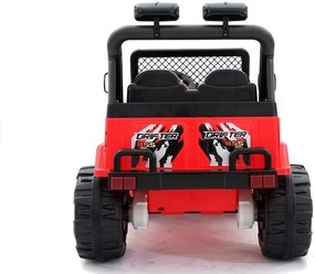 LEAN CARS Elektrické autíčko Jeep S618 EVA, červené