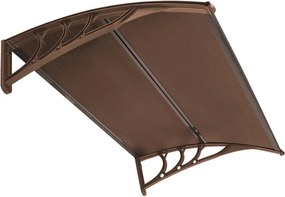 SPRINGOS Strecha, prístrešok na vchodové, balkónové a terasové dvere 120×80 cm – hnedá HA7473