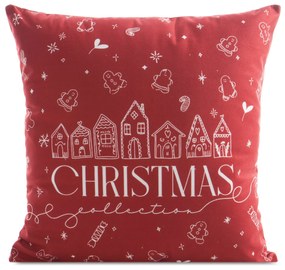 EUROFIRANY VIANOČNÁ DEKORAČNÁ OBLIEČKA NA VANKÚŠ CHRISTMAS 45X45 CM VZOROVANÁ