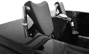 M-SPA - Ľavá kúpeľňová vaňa s hydromasážou TURBO PLUS SPA 180 x 120 x 54 cm (MSPA1631B-TURBO+ -L)