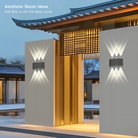 Brilagi - LED vonkajšie nástenné svietidlo FLAREBOX LED/6W/230V antracit IP65