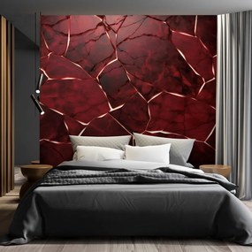 Gario Fototapeta Červený popraskaný kameň Materiál: Vliesová, Rozmery: 300 x 210 cm