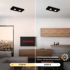 Briloner 3996025 - LED Bodové svietidlo CTS 2xLED/4W/230V 2700/4000K čierna