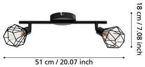 Eglo 32766 - LED Bodové svietidlo ZAPATA 2xG9/3W/230V