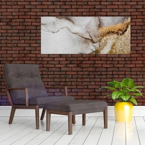 Obraz - Mramorový atrament (120x50 cm)