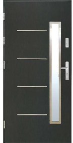 Dvere vchodové WZ 68 90L antracit
