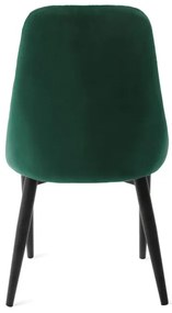 Jedálenská stolička LOUIS QUILTER zamatová zelená 848990
