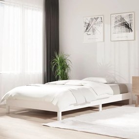 Stohovateľná posteľ biela 90x200 cm borovicový masív