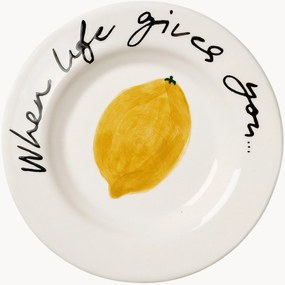 Ručne maľovaný dezertný tanier Lemon