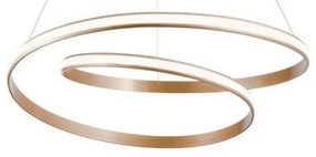 Redo 01-1891 - stmievateľný LED luster na lanku TORSION LED/35W/230V pr. 75 cm bronzový