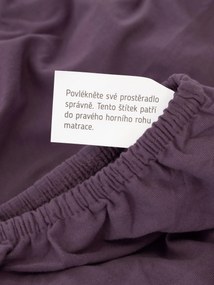 Jersey plachta s elastanom Deluxe 140 × 200 cm – ametystová