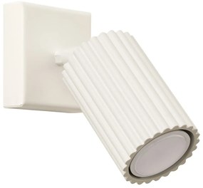 Krémovobiele bodové svietidlo 8x16 cm Gleam – Sollux