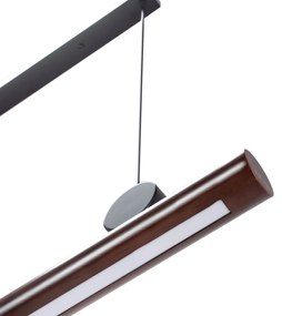 Toolight - LED stropná lampa APP969-1CP, hnedá-čierna mriežka, OSW-07002