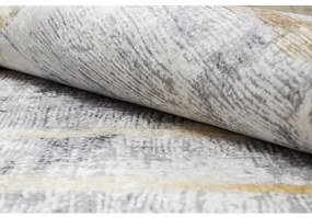 ANDRE 1065 umývací koberec vzor rámu, vintage protišmykový - sivá / zlato Veľkosť: 120x170 cm