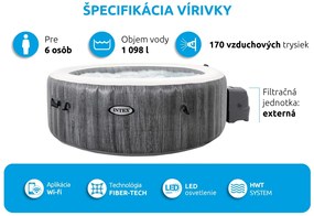 Intex | Bazén vírivý nafukovací Pure Spa - Bubble Greywood Deluxe AP 6 | 11400255