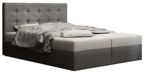 Manželská posteľ  Boxspring 140 cm Duel 1 (sivá) (s matracom a úložným priestorom). Akcia -19%. Vlastná spoľahlivá doprava až k Vám domov. 1046426