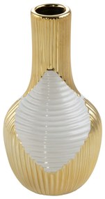 HRABEL Dekoratívna váza 12x23 cm béžová