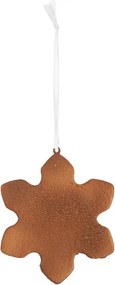 Závesná dekorácia perníková vločka Frosted Ginger - 9*1*10 cm