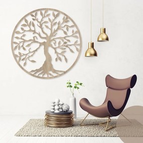 Drevený strom života na stenu kruh | SENTOP HDF0155