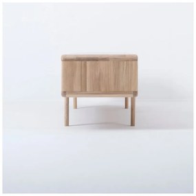 TV komoda z masívneho dubového dreva s 3 zásuvkami Gazzda Fawn