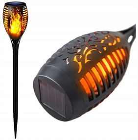BERGE LED solárna lampa s dekoratívnym plameňom