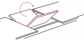 Rozkládací jídelní stůl Fresno 120/180 cm dub artisan/černý