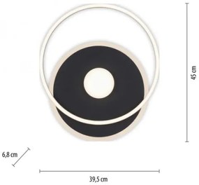 JUST LIGHT. 15046-18 - LED Stmievateľné stropné svietidlo DOMINO LED/26,5W/230V