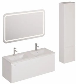 Kúpeľňová zostava s umývadlom vrátane umývadlovej batérie, vtoku a sifónu Naturel Ancona biela KSETANCONA7, 1 ks