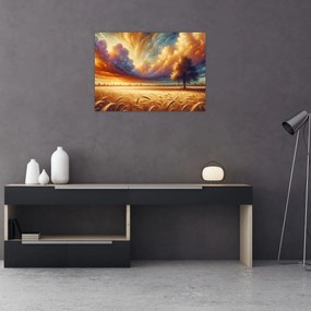 Obraz – Strom na poli (70x50 cm)