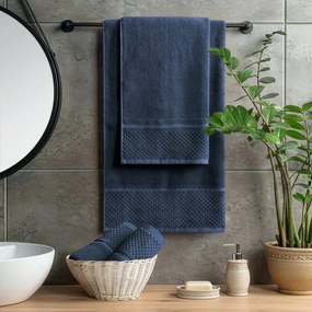 FROTÉ UTERÁK IBIZA8 70X140 CM TMAVOMODRÁ