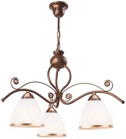 Brilagi - LED Luster na reťazi ANTICO 3xE27/60W/230V bronz patina BG0727