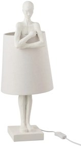 Biela stolová lampa Figurines - 23,5 * 23,5 * 58 cm
