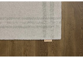 Krémovobiely vlnený koberec 160x240 cm Calisia M Grid Rim – Agnella