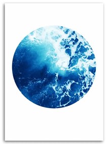 Gario Obraz na plátne Modrý akvarel kruh Rozmery: 40 x 60 cm