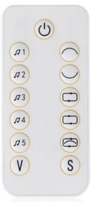 Lionelo - Detská hojdačka s melódiou OLIVIA Beige Natural + diaľkové ovládanie