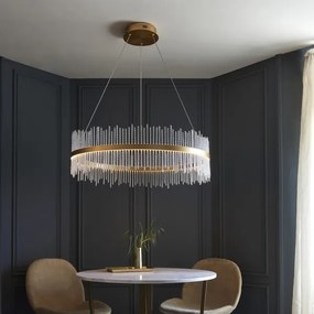 Endon 107672 - LED stmievateľný luster na lane ADRIEL LED/83W/230V 3000K zlatá